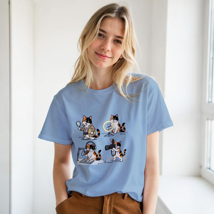 Blue t-shirt with Nika design