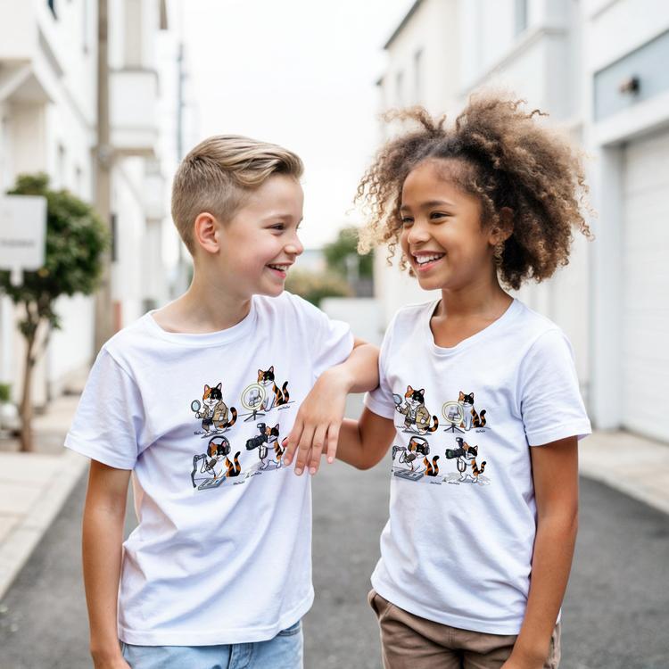 Kids white t-shirts