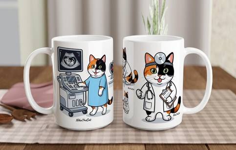 Doctor cat classic mug
